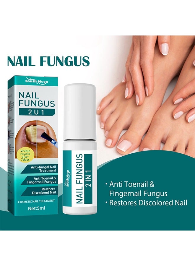 SOUTH MOON Toenail Fungus Treatment Extra Strength-Fungal Nail Treatment for Toe Nail and Fingernails-Nail Repair Solution for Thick/Broken/Discolored Nails-Renews Damaged Cracked Ingrown Toenail - Image 2