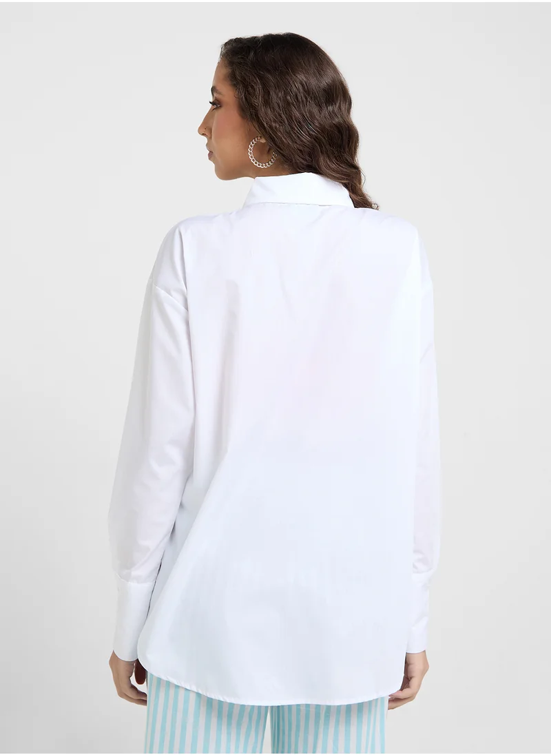 Ginger Oversize Poplin Shirt