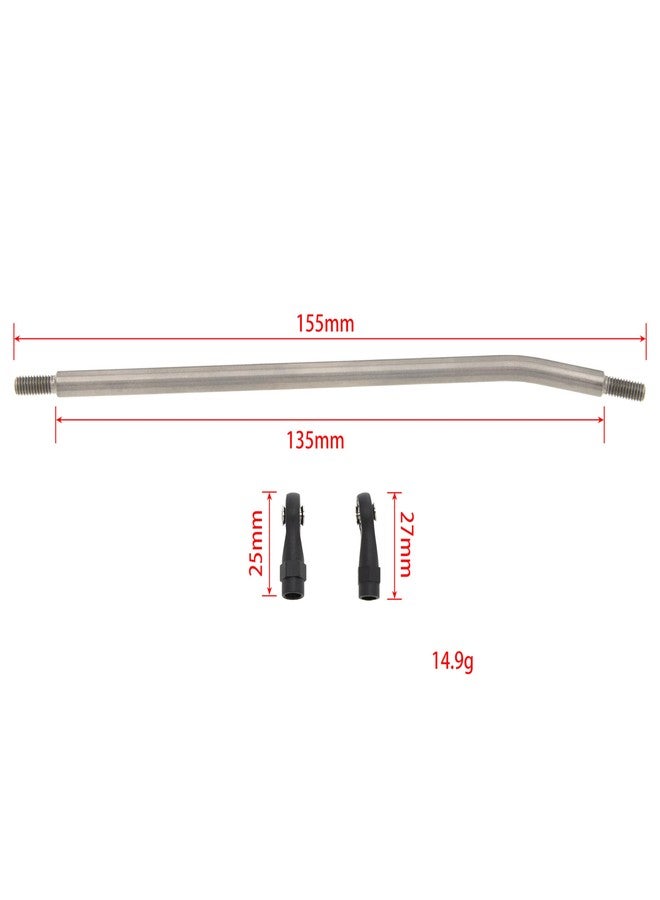 MEUS RACING 1/10 Links Titanium Chassis Links Kit for Traxxas TRX4 Axial SCX10 Tamiya CCO1 Redcat Gen8 1/10 RC Crawler (155mm) - Image 3