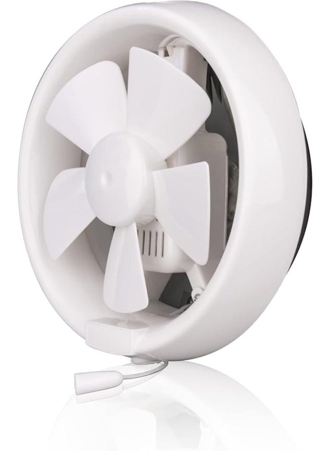 MODI Round Connection 6 Inch Ventilation Fan 15W Powerful Exhaust FanQuiet Air Suction for Bathroom, Kitchen & Toilet High Airflow 210 m³/h Durable ABS Body, Easy Wall/Ceiling Mount - Image 1