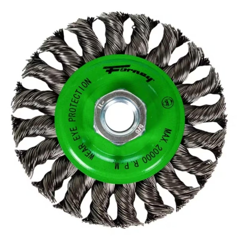 Forney 72759 4-Inch x .020 x 5/8-11 Knot Wire Wheel - Image 5