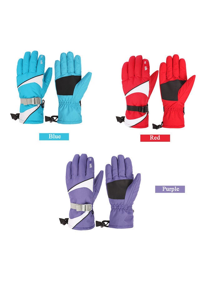NIBEMINENT 1 Pair of Outdoor Full-Finger Warm Mittens Thermal Gloves Red 36.00 x 3.50 18.00cm  - Image 2