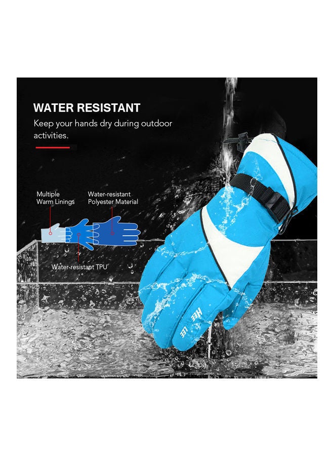 NIBEMINENT 1 Pair of Outdoor Full-Finger Warm Mittens Thermal Gloves Red 36.00 x 3.50 18.00cm  - Image 5