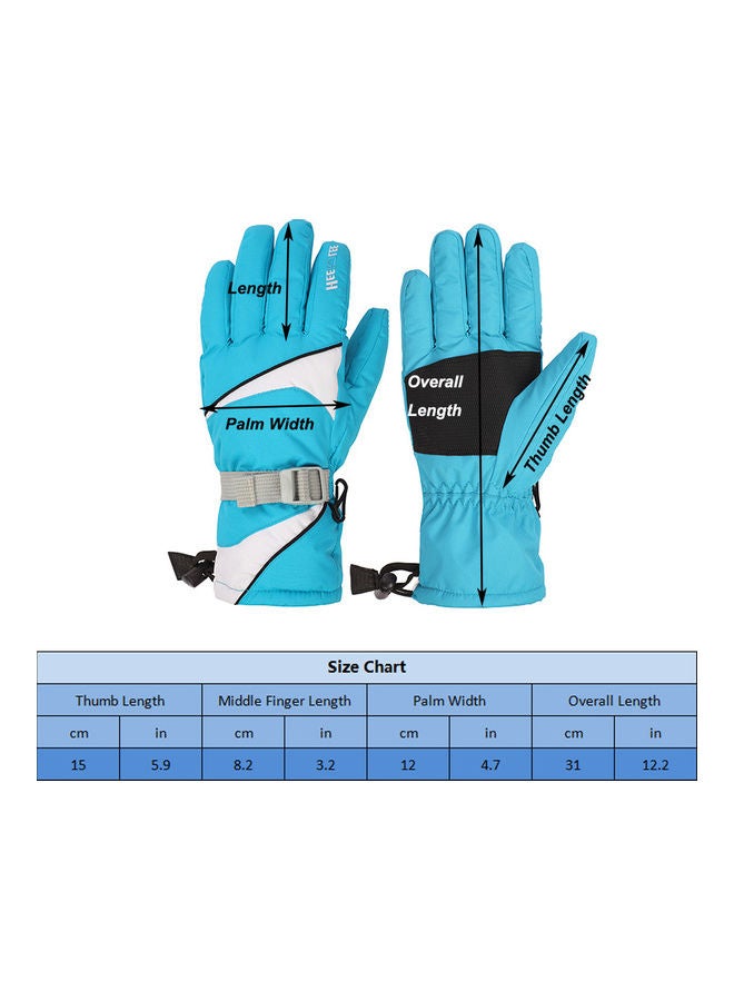 NIBEMINENT 1 Pair of Outdoor Full-Finger Warm Mittens Thermal Gloves Red 36.00 x 3.50 18.00cm  - Image 4