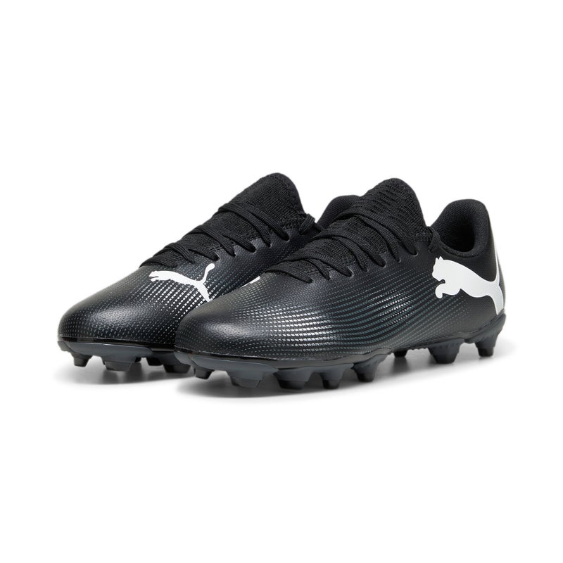 PUMA FUTURE 7 PLAY FG/AG Youth Unisex Black Football Boots - Image 2