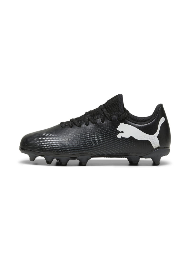 PUMA FUTURE 7 PLAY FG/AG Youth Unisex Black Football Boots - Image 1