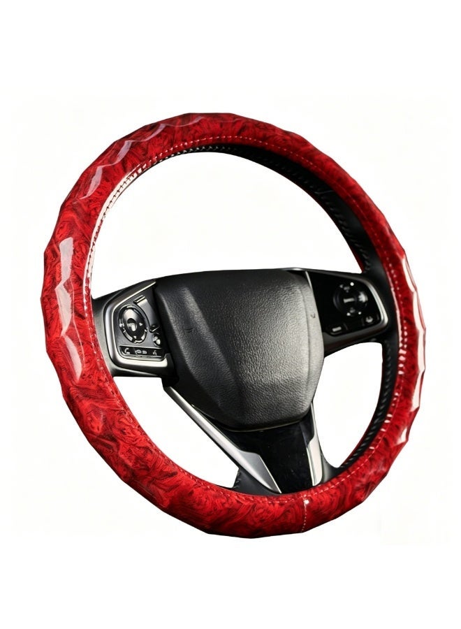 Natural Rubber Faux Leather Steering Wheel Cover - Image 1