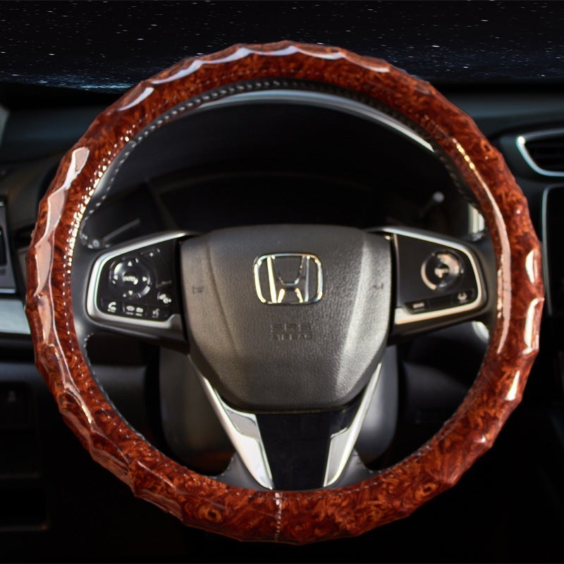 Natural Rubber Faux Leather Steering Wheel Cover - Image 2