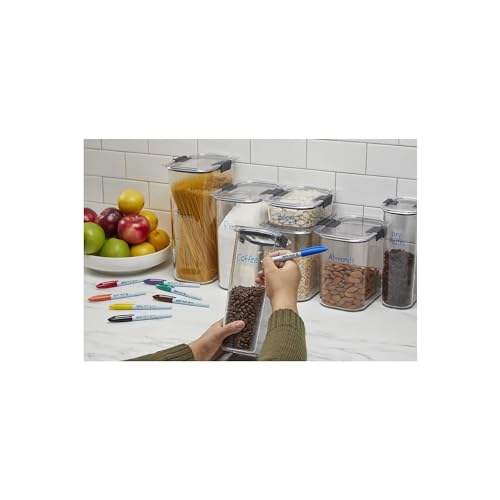 EXPO Wet Erase Markers, Semi-Permanent Markers, Blue, Ultra Fine Tip, 12 Count - Image 2