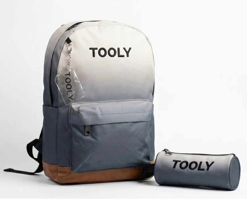 TOOLY Premium 2-Piece Backpack Set – 44cm Water-Resistant School Backpack with Matching Pencil Case | Fits 15.6" Laptop | Lightweight & Durable