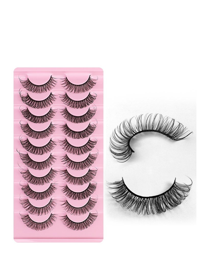High volume DD curvature nutrual false eyelashes for party and daily makeup DH06-05 - Image 1