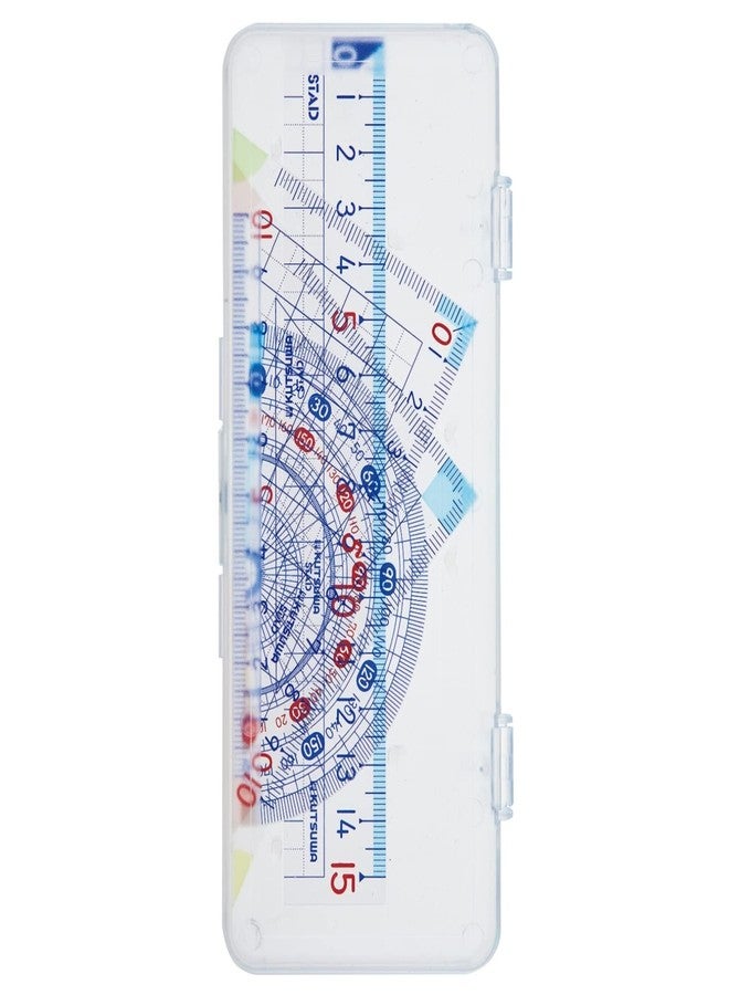 Kutsuwa AP01A STAD Mathematical Ruler Set, Acrylic, Case Included - Image 2