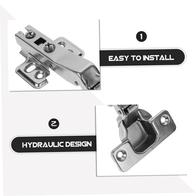 2Pcs Cold Rolled Steel Soft Close Cabinet Hinges Replacement For Kitchen Door - Image 4