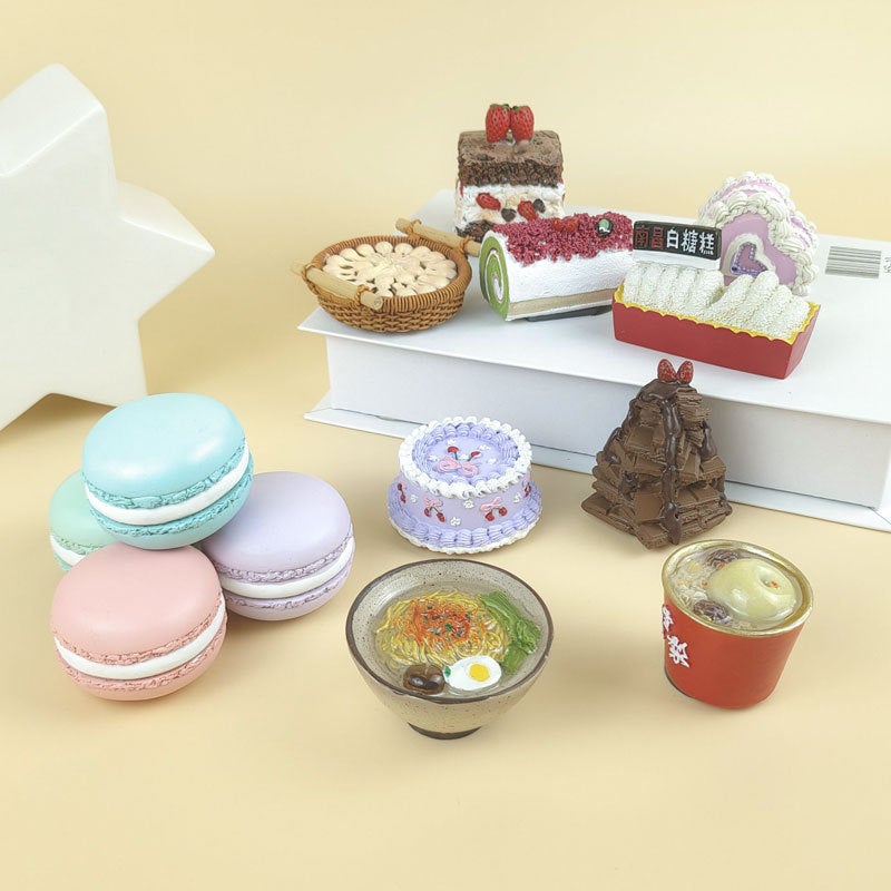 Resin Fridge Magnets Simulation Cake Dessert Decor - Image 2