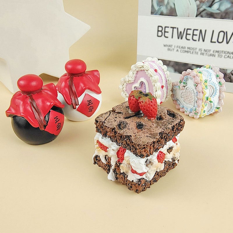 Resin Fridge Magnets Simulation Cake Dessert Decor - Image 4