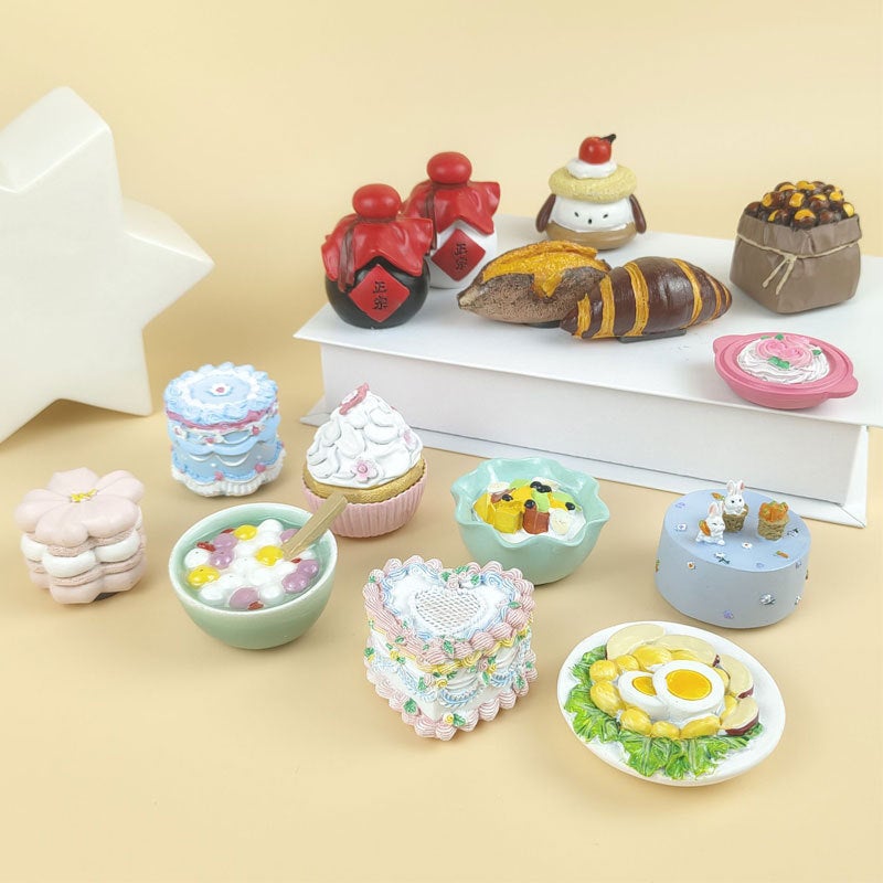Resin Fridge Magnets Simulation Cake Dessert Decor - Image 3