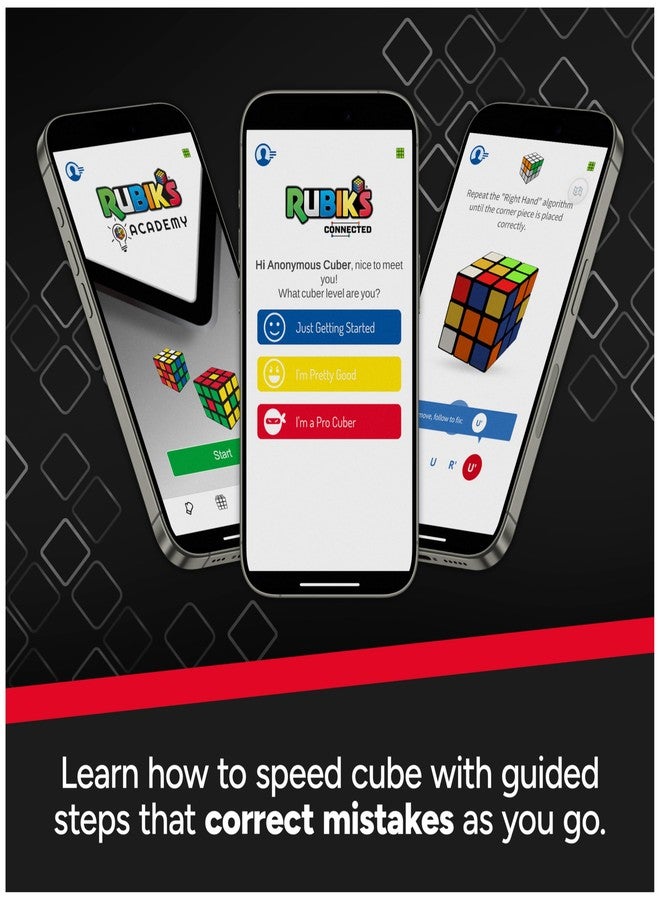 Rubik's Cube ConnectedX Bluetooth Puzzle Cube & Brain Teaser Fidget Toy - Image 3