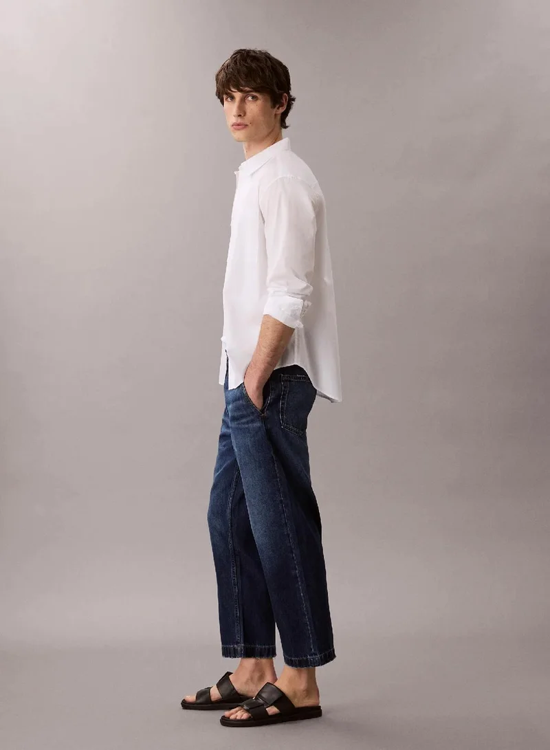 Calvin Klein CELTIC SEA 90s Taper Cropped Jeans for Men | Best Price UAE