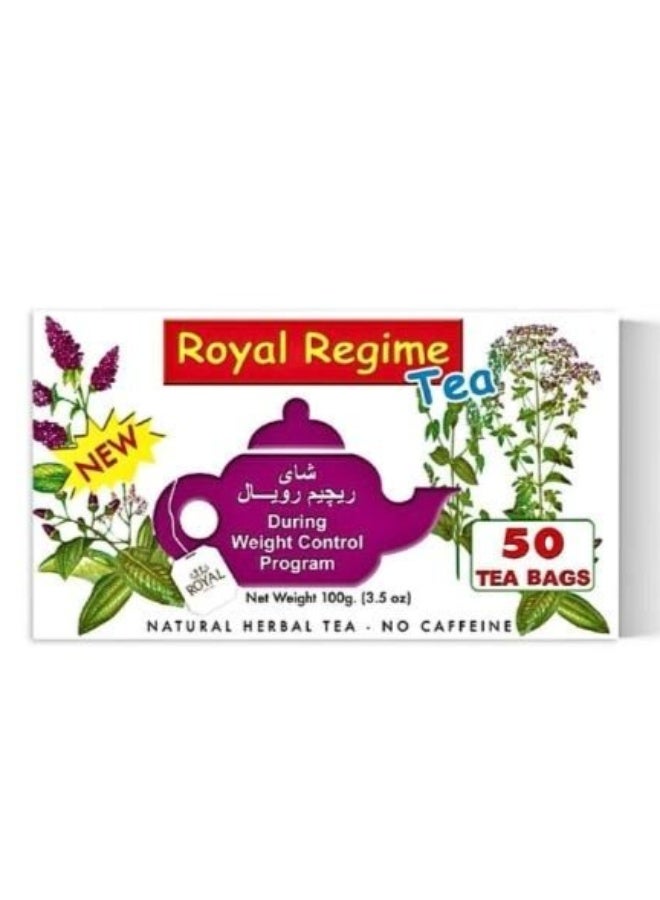رويال ريجيم شاي ريجيم رويال الاصلي 50 كيس علاق (100 جرام)