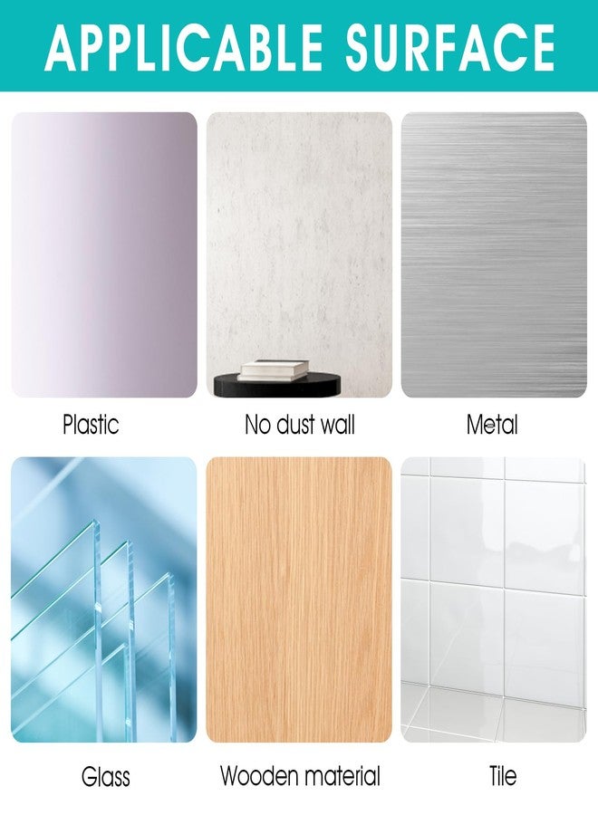 WY LIGHTING LEVEL مجموعة WY LIGHTING LEVEL من 4 قطع لاصقة بديلة لرفوف الدش، خطافات لاصقة قوية لرفوف الدش الزاوية، سلة الحمام، صحن الصابون، خطافات تعليق، إكسسوارات مطبخ، لا حاجة للثقب - Image 3