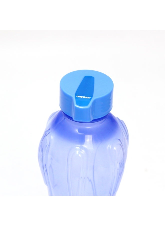 NAYASA Set of 3 Blue 1 L BPA‑Free Water Bottles – Leak‑Proof, Durable & Reusable Plastic Bottles for Gym, School, Office & Everyday Hydration  - Image 3