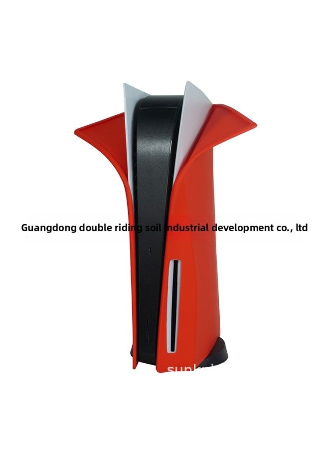 general Supply PS5 Silicone Sleeve PS5 Shell Ps5 Host Silicone Sleeve Split Dust Protection Sleeve Accessories-Product Color:P5 Silicone Sleeve Optical Drive Version-red - Image 1