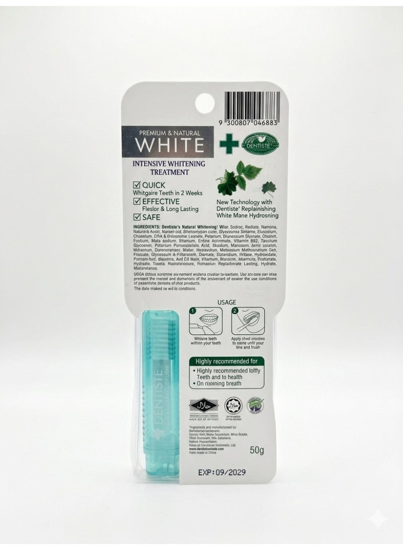 Dentiste Plus Oral Care Set – 50g Toothpaste Tube + Travel Pack | Nighttime Breath Freshening & Whitening Formula | Herbal Protection for Teeth & Gums - Image 2