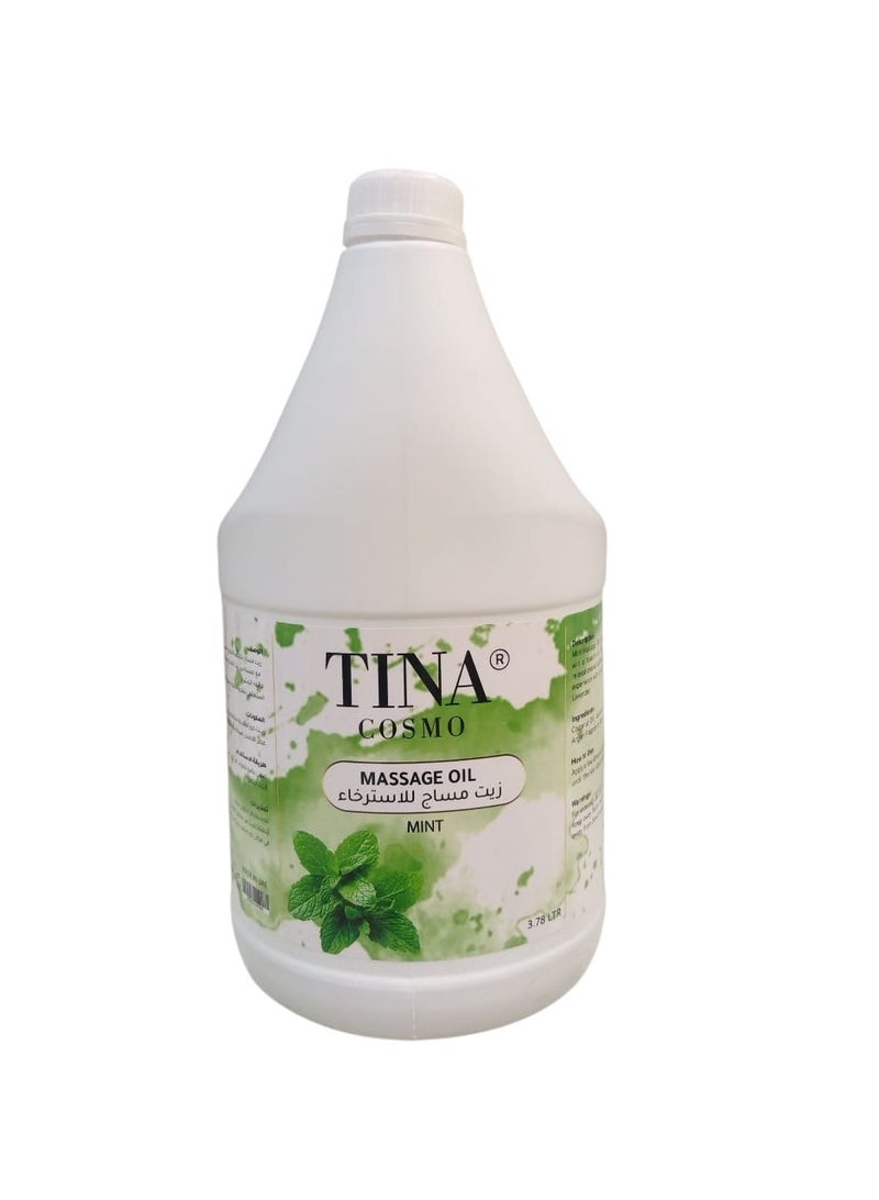 Tina Cosmo Massage Oil  Mint 3.78 Ltr