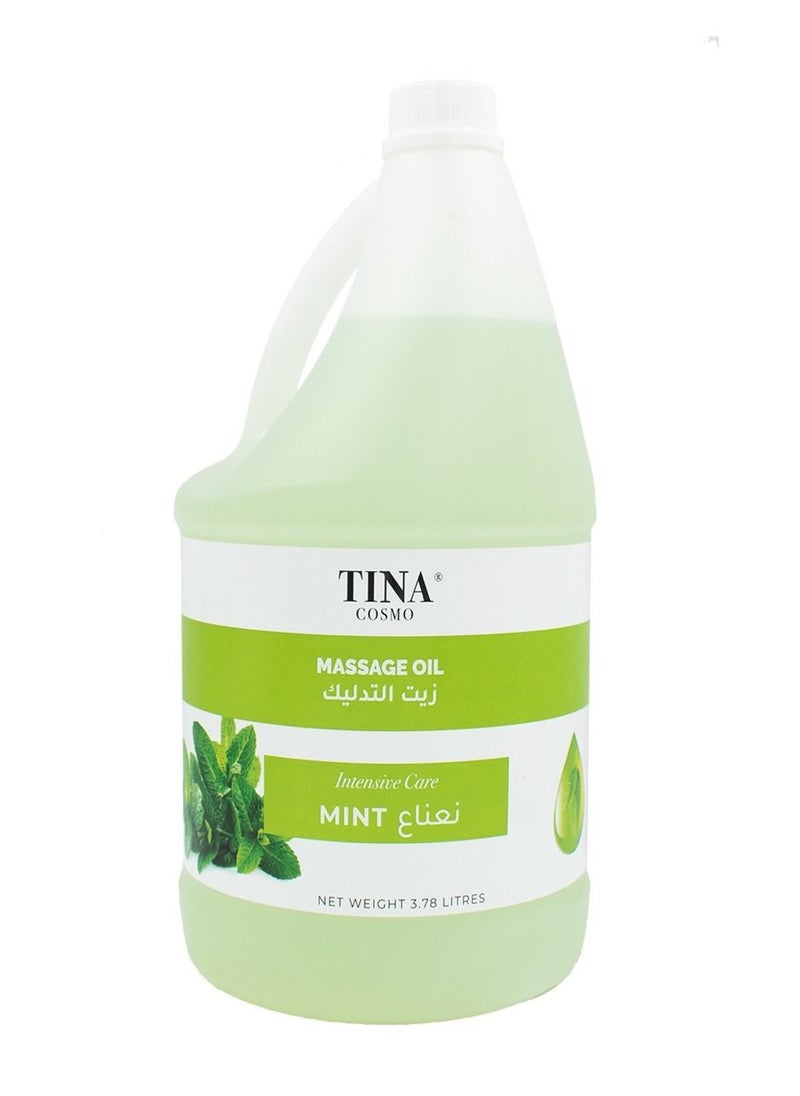 Tina Cosmo Massage Oil  Mint 3.78 Ltr  - Image 1
