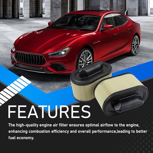 YzusGomumu 4PCS Engine Air Filter + Oil Filter + Cabin Air Filte Compatible with 2014-2022 Maserati Ghibli Levante Quattroporte All Engine Replaces# 670001545 670005021 000311401 - Image 4