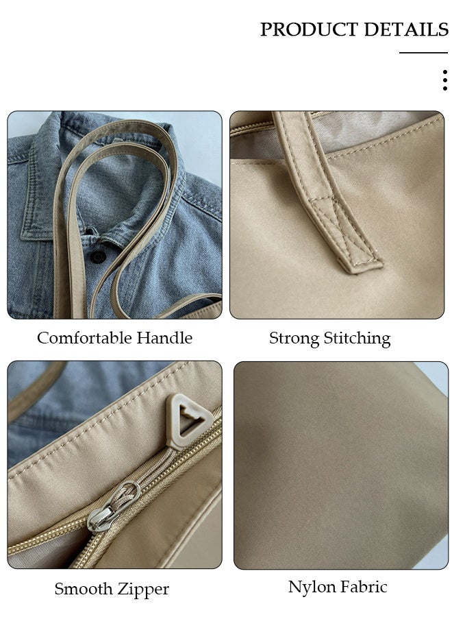 DUNISO Women's Shoulder Tote Bag Nylon Handbag For Women Large Capacity Bucket Bag Fashionable Travel Messenger Shoulder Bag For Ladies Girls College Students - Image 3