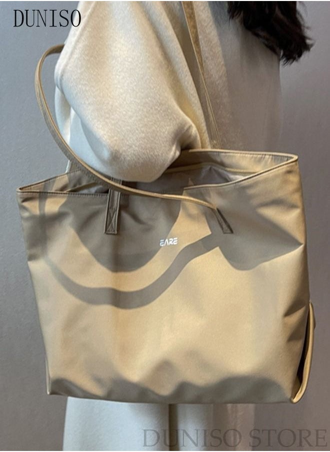 DUNISO - Women's Shoulder Tote Bag Nylon Handbag For Women Large Capacity Bucket Bag Fashionable Travel Messenger Shoulder Bag For Ladies Girls College Students - Image 1