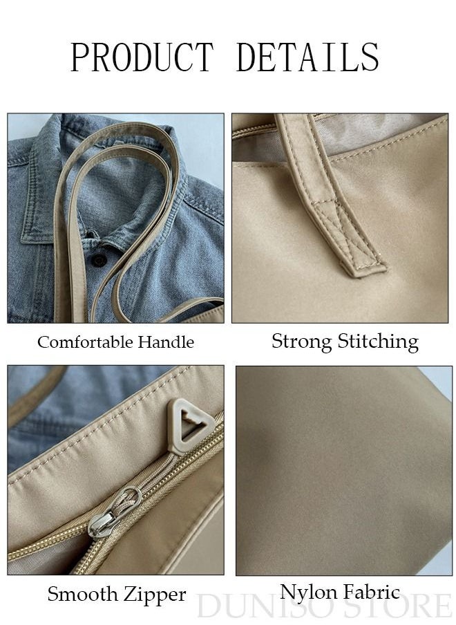 DUNISO - Women's Shoulder Tote Bag Nylon Handbag For Women Large Capacity Bucket Bag Fashionable Travel Messenger Shoulder Bag For Ladies Girls College Students - Image 1