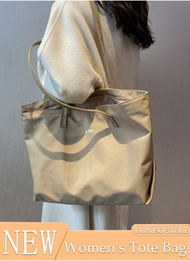 DUNISO - Women's Shoulder Tote Bag Nylon Handbag For Women Large Capacity Bucket Bag Fashionable Travel Messenger Shoulder Bag For Ladies Girls College Students - Image 1
