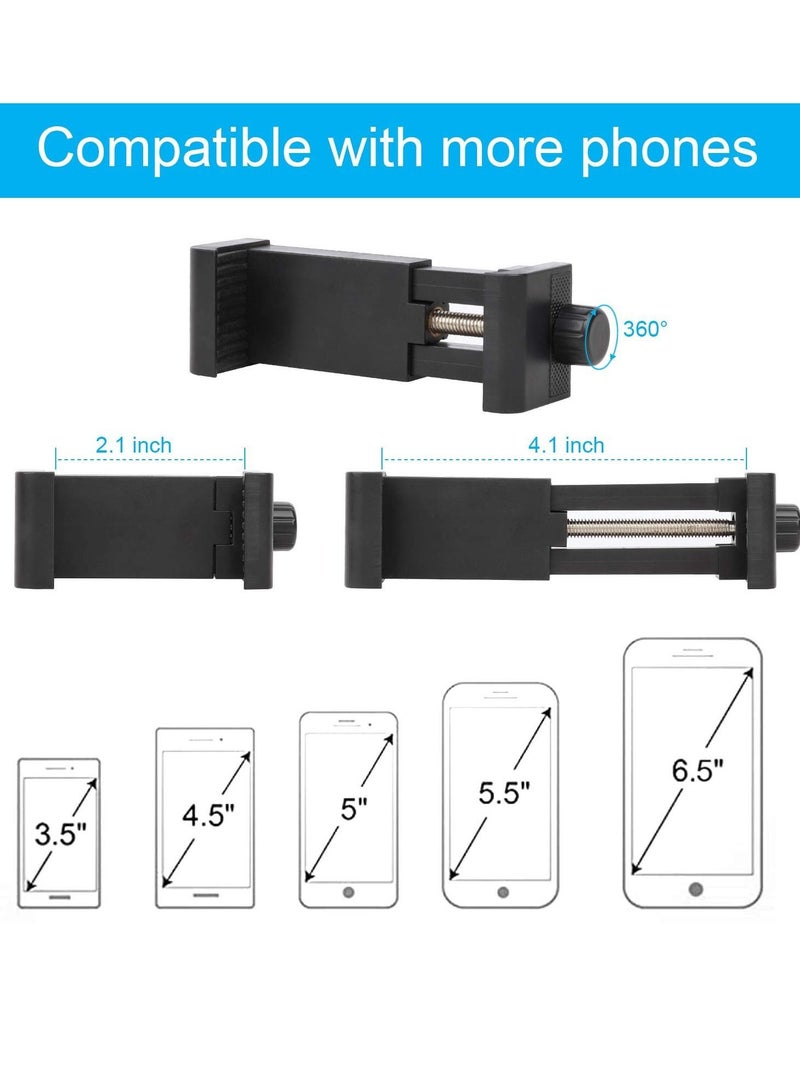 Y&D Portable Flexible Cell Phone Holder Stand for Treadmill, Spin Bike, Bed, Car, Kitchen, Desk, Grocery Shopping Cart,Compatible with iPhone, Android, GoPro, DSLR, Action Camera(Black)  - Image 2