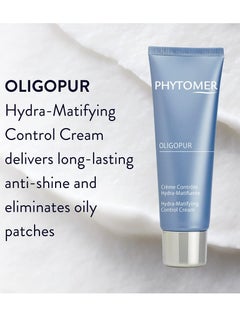 Phytomer Phytomer OLIGOPUR Hydra-Matifying Face Moisturizer Cream | Hydrating Face Lotion for Oil Control | Restore Healthy, Clear Skin | For Combination & Oily Skin | 50ml  - Image 2