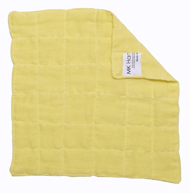 MK Handicraft Set of 6 Pieces Pure Cotton Useful Towel for New Born Babies. (Children: S, Yellow) - Image 3