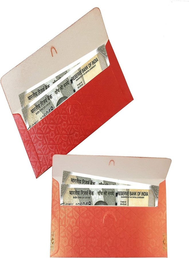 eSplanade Money Gift Envelopes Shagun Lifafa - Multi Color Pack of 50 Premium Designer Envelopes (Red, Pink) - Image 5