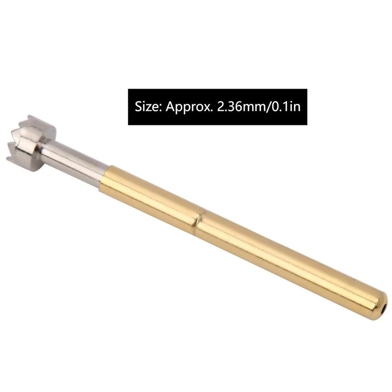 مسبار اختبار نحاسي بنابض محمل P156 H 0.1 بوصة 100 قطعة لمقابس معدات البيانات - Image 3