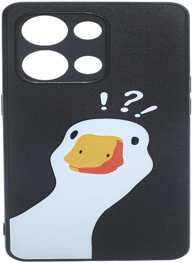Boter. Plastic 3D Shockproof Back Case Designed With Raised Edge To Protect Camera lens Duck Printed Suitable For OPPO RENO 9 - Multi Color