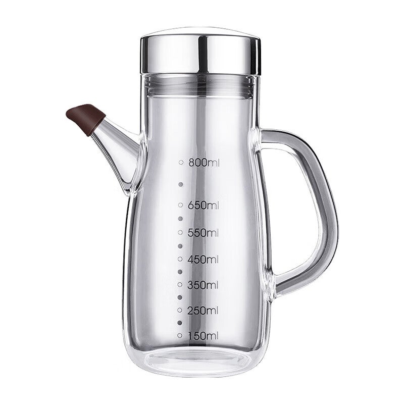 JD Jing Zao SSGP Oil Bottle, Large Kitchen Size, Non-Drip Oil Container, High Borosilicate Glass, 800ml, One's Member - Image 4