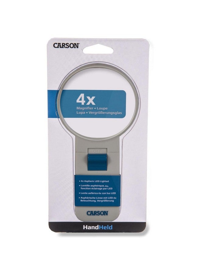 Carson Illuminated LED Lighted 4x Hand Held 3.0'' Aspheric Magnifier (SV-40) - Image 5