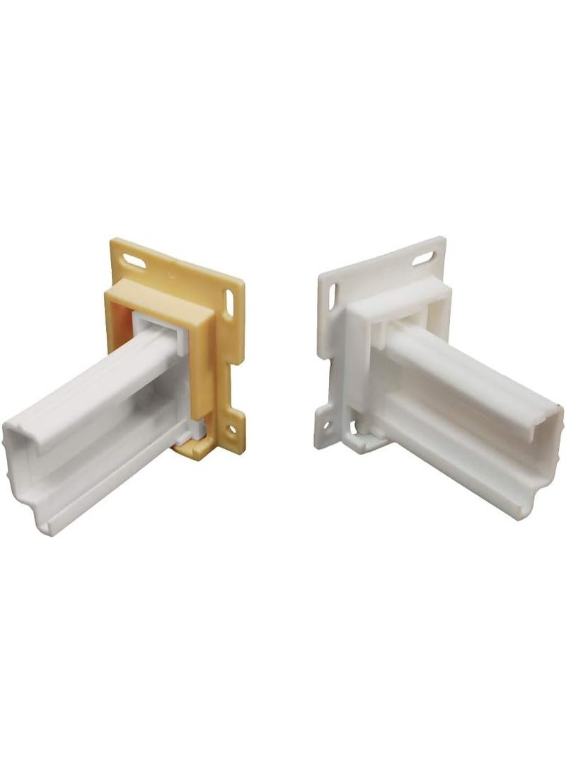 RV Designer H307, Drawer Slide Socket Set, ¾” Slide-Channel with raised edge (1-1/8” total), Cabinet Hardware - Image 1