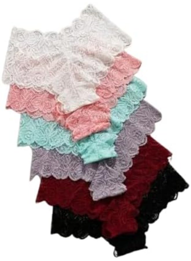 Women's 3-piece low-waisted lace panties set – comfortable for everyday wear – suitable for various looks. Code 7305 - Image 3