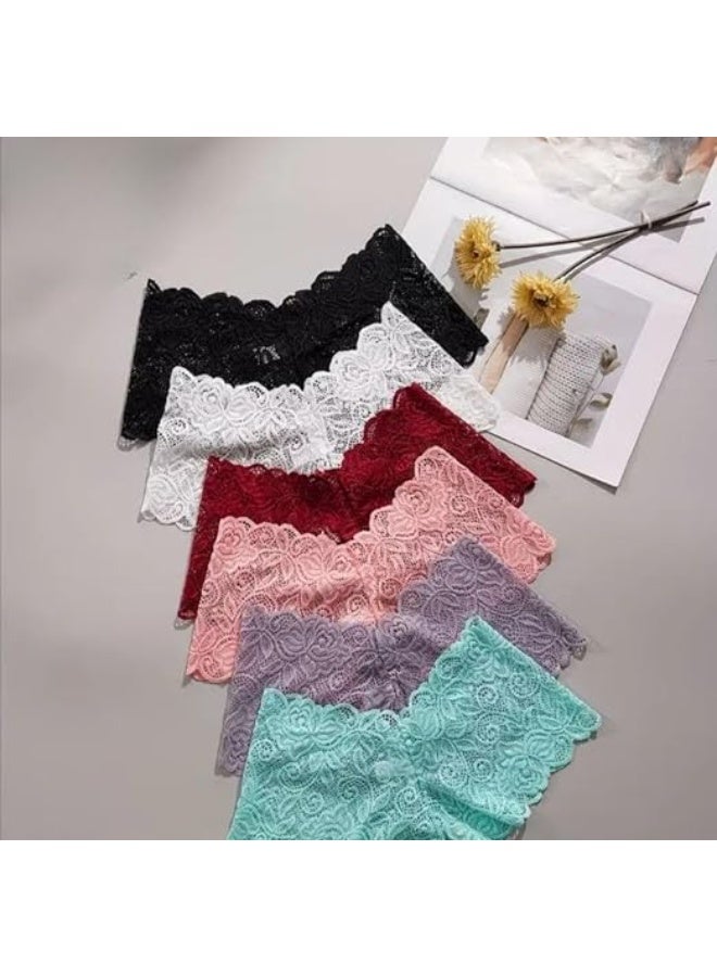 Women's 3-piece low-waisted lace panties set – comfortable for everyday wear – suitable for various looks. Code 7305 - Image 1