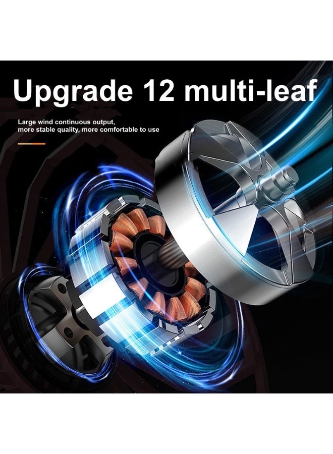 FUSIONPULSE Jet Fan Turbo Air Blower Gun & Flash Light Small Hand Fan Cordless, Super Power AirDuster, 110,000 RPM Portable Turbo Fan-FUSIONPULSE - Image 4