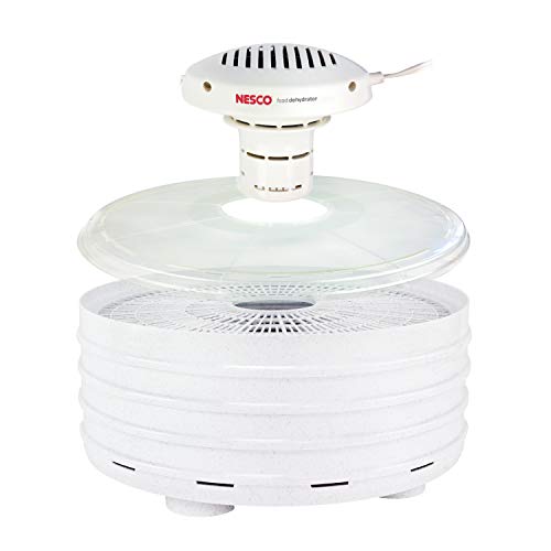 NESCO FD-37 Food Dehydrator, For Snacks, Fruit, Beef Jerky,White/Clear, 4 Trays - Image 1