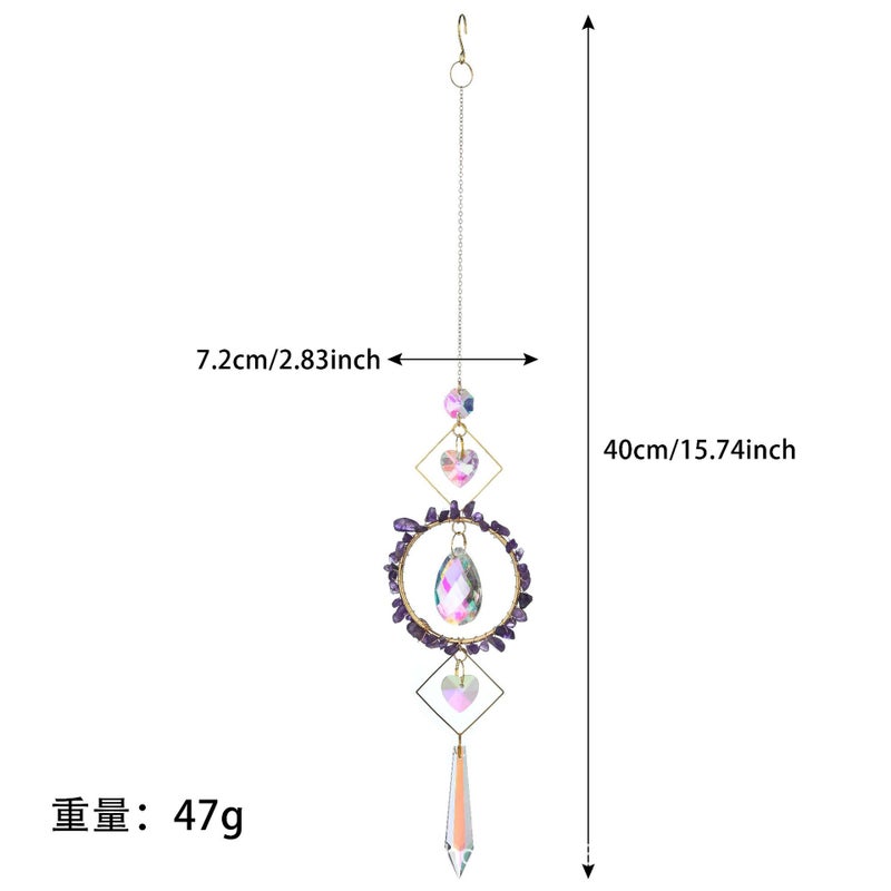 Sale Suncatcher Suncatcher Light And Shadow Wind Bell Pendant Natural Gravel Crystal Suncatcher - Image 1