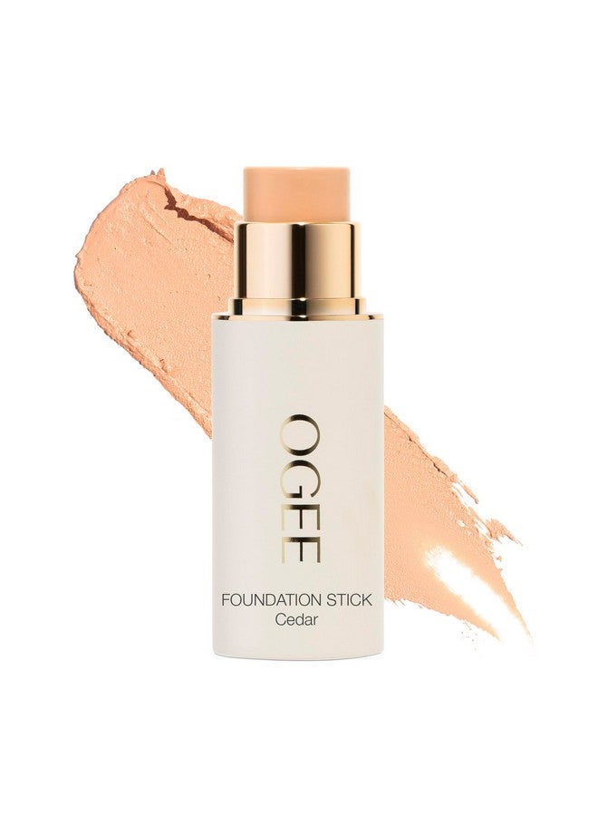 أوجي كريم أساس Ogee Sculpted Complexion Stick (Cedar 1.20C - فاتح، درجات اللون الوردي-البيج) مكياج أساس بتغطية كاملة - توازن فوري وبشرة موحدة اللون - 70% مكونات عضوية - Image 1