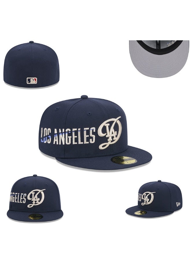 NEW ERA "New Era Los Angeles Dodgers Navy Blue Adjustable Snapback Hat – Embroidered LA Logo Baseball Cap for Fans" 577SIZE